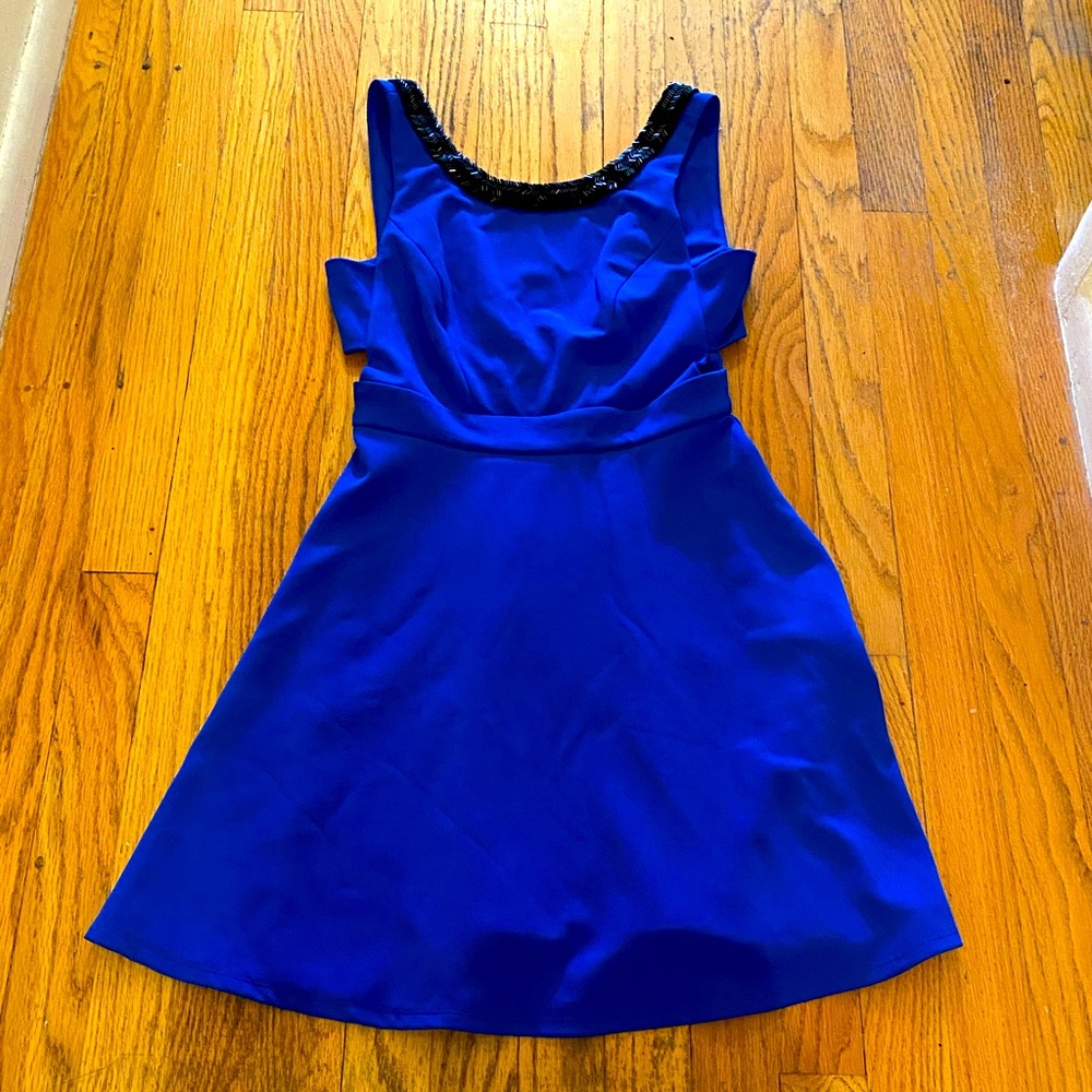 Blue mini dress
